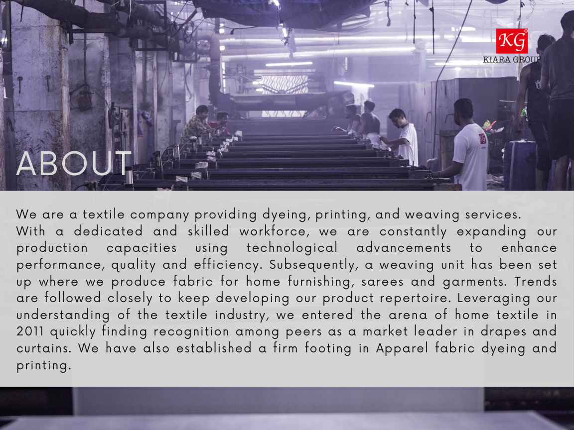 Kiara Group textile production facility